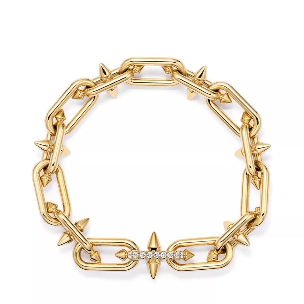 Pharrell Williams Bracelet 18k Gold w zirconia clasp (unisex)